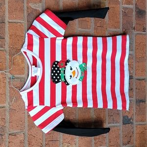 NWOT Girl's Snowman shirt
